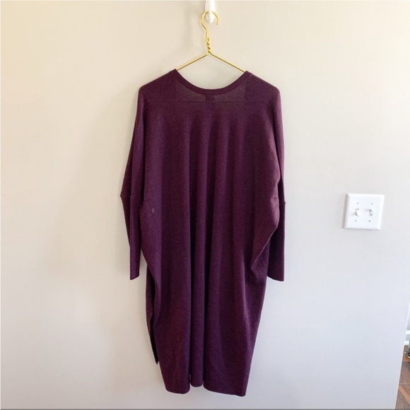Kit Ace Long Haul Merino Wool Plum Cardigan - Picture 7 of 13